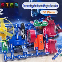 Science Experiments Kits Circuits Electronic For Kids 31 Piece Circuito Electrico niños For Children STEM Toys Science Kits New