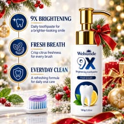 1/3PCS Tooth Whitening Toothpaste, Exquisite Christmas gifts,Hydroxyapatite, Natural Herbal Ingredients, Deep Cleaning Formula, Fresh Breath, Gentle Daily Oral Care, Rich Foam Texture, Easy Dispensing Pump Design,