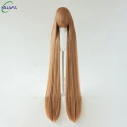 700g High Quality 59" 150cm Long Straight Cosplay Wig With Bang Blond Brown Red Green Blue Heat Resistant Hair Colors Anime Wigs