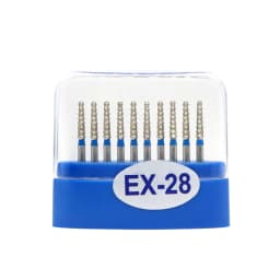 10pcs/box Dental carbide burs Diamond FG High Speed Burs for Polishing Smoothing Dental Burs Drills EX-26 EX-31
