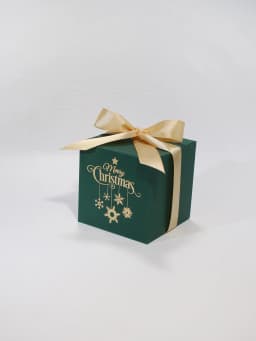 Christmas square paper gift box, Christmas candy chocolate Dim sum gift box, holiday party gift gift box decoration