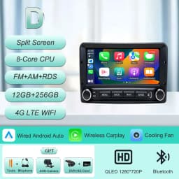 For Ford Fiesta Mk4 Mk5 Focus Mk1 Mondeo Mk2 Mk3 Fusion Transit Connect Ranger Puma Galaxy Mk1 Escort Mk6 Radia Player 6.86" 4G