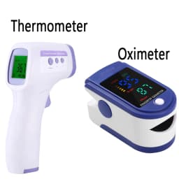 Non-contact Laser Body Temperature Ear Thermometer Oximeter or Infrared Fever Thermometer Medical Household Digital Infant Adult