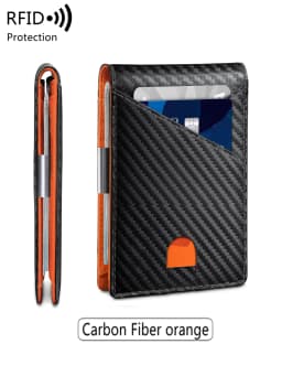 RFID Anti-Theft Brush Men's Wallet Portable Double Fold Cross Front Pocket Card Holder Multifunctional 12 Card Slot Short Zero W