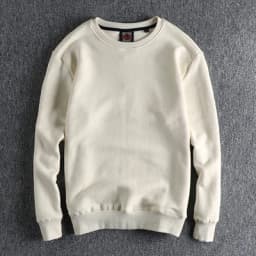 Autumn Winter American Retro Heavyweight Velvet Solid Color Sweatershirt Men's Fashion Pure Cotton Washed Youth Pullover Hoodies