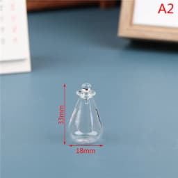 1Pc Miniature Glass Candy Jar Model 1/12 Scale Simulation Food Dessert Can for Dollhouse Decoration Toys Accessories