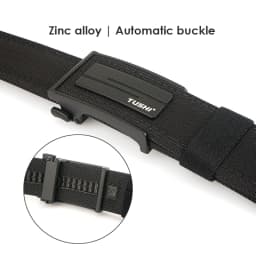 VATLTY Thick Tactical Belt for Men Metal Automatic Buckle Military Pistol Belt Tight Nylon Work Tool Belt Casual Waistband Male