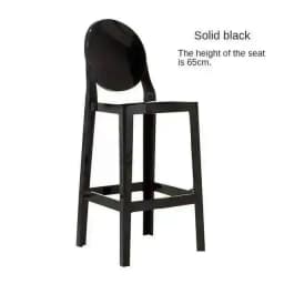Simple Ghost Nordic Transparent Bar Chairs High Chair Acrylic Creative Bar Stools Outdoor Backrest Front Desk High Chair