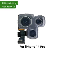 100% Tested Back Rear Camera Module For iPhone 12 13 14 15 16 Pro Max Mini Plus, Main Lens Flex Cable Replacement Repair Part