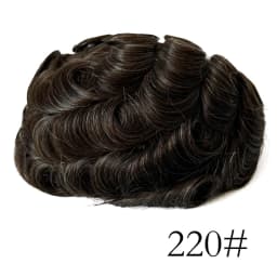 Human Hair Hairpieces Thin Skin PU Replacement System Human Hair Men Toupees