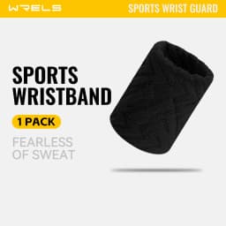 WRELS Sweatbands Wristbands Absorbent Breathable Quick Dry Elastic Soft Tennis Basketball Gym Fitness Training Sports Wrist Band