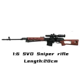 1/6 Painted Assemble Gun SVD Sniper Rifle AWM TAC-50 PSG-1 DSR-1 MK14 Assault Rifle Soldier Arms Military Model Toys