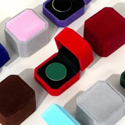 Jewelry Ring Display Case Earring Storage Organizer Portable Square Lid Open Jewelry Earrings Packaging Gift Box