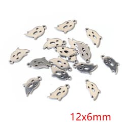 30pcs Stainless Steel Small Charms Ghost Moon Butterfly Star Cute Pendant Charm DIY Jewelry Making Accessories Necklace Bracelet