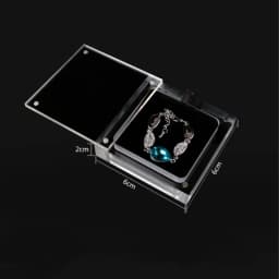 Small Size Jewelry Display Box Lockable Acrylic Magnetic Gemstone Casket High-Quality Necklace Storage For Gift Box New 2024