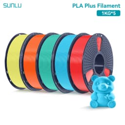 SUNLU 5KG PLAPLUS Filament 1.75MM Neatly Arranged No Knots No Bubble Eco-Friendly Non-Toxic Odorless Bright Color Good Toughness