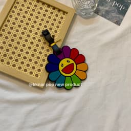Kknar Sunflower Boarding Pass Creative Ins Style Cute Trendy Travel Anti-Lost Bag Tag Identification Label Spring 2024