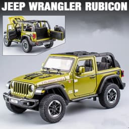 1:20 Jeeps Wrangler Rubicon Alloy Car Model Diecast & Toy Metal Refit Off-road Vehicles Car Model Simulation Childrens Toys Gift