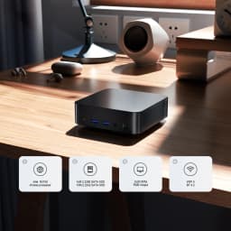 Chatreey Mini PC T9 N3150 WIFI5 Windows 11 Ultra Small Pocket Computer Dual SSD 2K 60Hz RGB Output