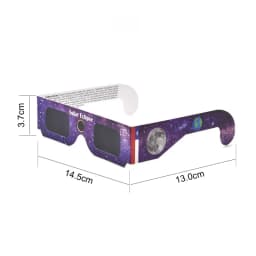 5PCS Premium Eclipse Eyeglasses AAS Approved Solar Glasses CE and ISO Certified HD Filter Film Crisp Image Goggles Paper Eyewear