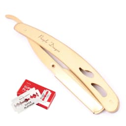 Men Straight Barber Razor Add 10 Blades Razor Edge Steel Folding Shaving Knife Hair Removal Tools Shaving Razor With Blade Z6102
