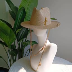 Canotier Hat Flat Top Fedora Women's Autumn and Winter Vacation Diamond Striped Sun Hat Women's Fedora sombreros para mujer
