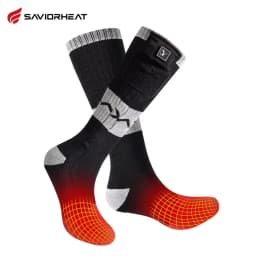 Savior Heat Battery Electric Heated Socks For Men Winter Warm Outdoor Sports Rechargeable Thermal Socks Foot Women For Cycling