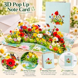 3D Pop UP Lovely Card for Beloved Mom Friend Gift Birthday Anniversary Wedding Invitation Mothers Day Greeting Thank You Cards