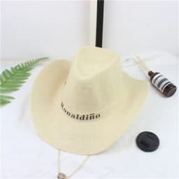 Summer Jazz Hat UV Protection Sun Hat Wide Brim Breathable Straw Cap Travel Outdoor Western Cowboy Hat Men Women Beach Cap