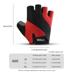 Short Finger Cycling Gloves,High Elasticity Shock Absorption Protection,Breathable Wear-Resistant Sports Spring Summer Gloves