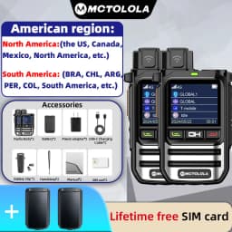 MOTOLOLA Equipped(Lifetime Free) 4G SIM Card Wireless Network Long-Distance 8000 Kilometers outdoor camping two-way wireless rad
