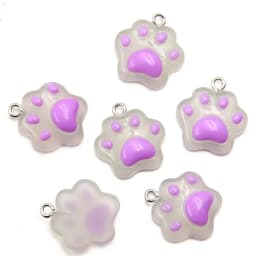 10pcs 20*22mm Mini Cartoon Cat Paw Charms For DIY Decoration Earrings Necklace Fashion Jewelry Accessories