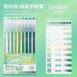 LANGUO 90/6 Colors Press Acrylic Gel Pen Large Capacity 1.0mm Writing Pen Painting Drawing Office School Supplies Stationery