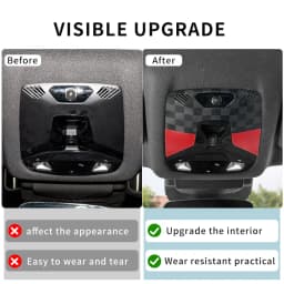 Reading Light Frame Trim Cover For Mini Cooper F65 F66 E/SE J01 EV Aceman J05 U25 Countryman ABS Car Interior Decor Accessories