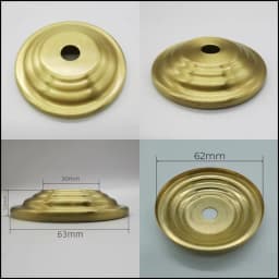 M10 Ceramic Desk Lamp Brass Base Cover Pure Copper Desk Lamp Plate I-Shaped Connector DIY Brass Lighting Hardware Accessories