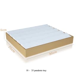 Organizer Case Jewellery Display Ring Tray Earring Holder Various Models Wholesale Luxury Gold White PU Necklace Jewelry