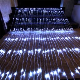3x2/3X6/6X3M Waterproof Waterfall String Light Christmas Curtain Icicle Light Outdoor Meteor Shower Rain Fairy Light Garland