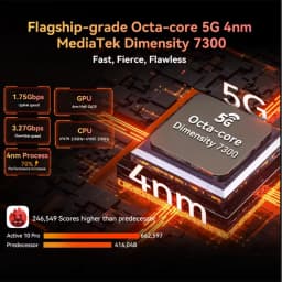 Blackview Active 10 Pro 5G Rugged Tablet 12GB+512GB 10.95" 2.4K Display Dimensity 7300 30000mAh 108MP Camera NFC Global Version
