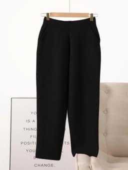 Women 100% Merino Wool Pants Autumn Winter Thick Warm Soft Comfortable Pencil Pants New Fashion Elastic Waist Knitted Trousers