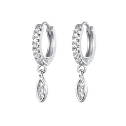 CRMYA Silver Gold Filled Dangle Earrings For Women CZ Zircon Long Water Drop Earring Men Jewelry Circle Ear Ring Wholesale