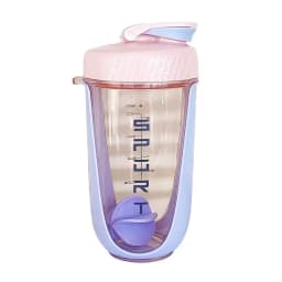 600ML Shaker Bottle with Plastic Whisk Ball BPA Free Plastic Protein Shakes Leakproof for Powder Workout Gym Sport