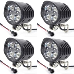 48V E-Bike Horn Light High Power Electric Bicycle Scooter LED Headlight Front Lamp Waterproof Outdoor Cycle Biking Accessories