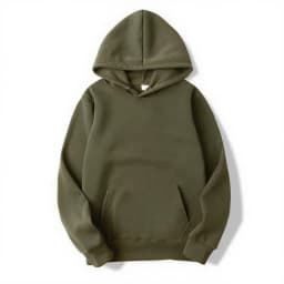 2025 Men's Solid Color Hooded Sweaters Men's Warm Wool Sweater Fashionable Street Clothing Loose Breathable Jersey Brand Hooded