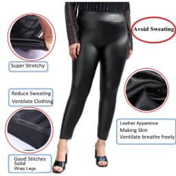 Lightweight Shiny Plus Size Leggings Super Stretchy Spandex Clothing Comfy Stretch