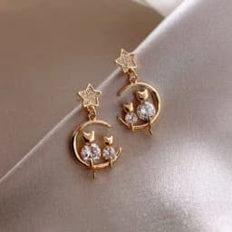 Cute Rabbit Red Heart Asymmetry Stud Earrings For Women Sweet Daisy Flower Animal Earring Birthday Party Wedding Jewelry