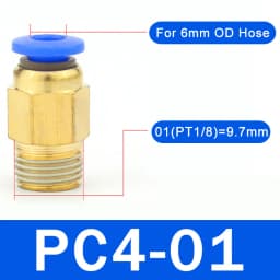20/50PCS Pneumatic Air Connector Fitting PC 4mm 6mm 8mm 10mm 12mm Thread 1/8" 1/4" 3/8" 1/2" Hose Fittings Pipe Quick Connectors