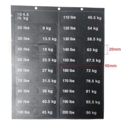 Weight Stickers Self-Adhesive Weight Stack Labels Gym Equipment Weight Plate Sticker Fitness Equipment Stickers