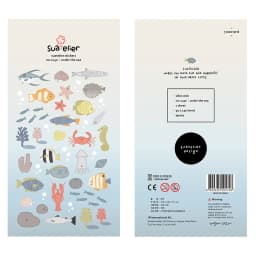 Korean Import Original Suatelier Under The Sea 3D Crystal Stickers Scrapbooking Diy Journal Stationery Sticker Deco Art Supply