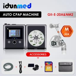 BMC Travel CPAP Machine Mini With Mask Headgear Filter Tube SD Card Breathing Apparatus Accessories Supplies For Sleeping Apnea