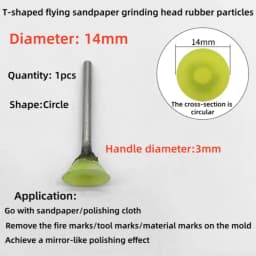 Mold Mirror Polishing Rubber Particle Back Adhesive Sandpaper Ultrasonic Grinding Machine Rubber Head Fire Removal Pattern